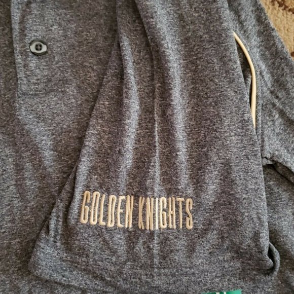 New NHL Vegas Golden Knights Gray Polo Golf Shirt Size XL NWT New with Tags - Picture 7 of 7